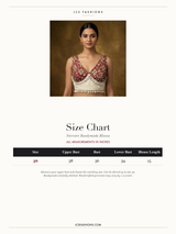 Size Chart — Blouse-833