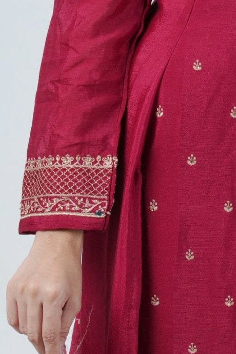 Soft Chinnon Silk Sharara: Elegant and Comfortable Ensemble KURTI JCS Fashions