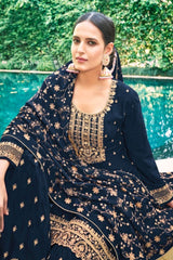 Soft Chinnon Silk Sharara - Perfect for Special Occasions KURTI JCS Fashions