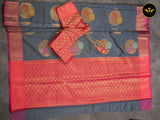 Soft Semi Silk Saree With Fully Stitched Jacquard Blouse SAREE JCS Fashions