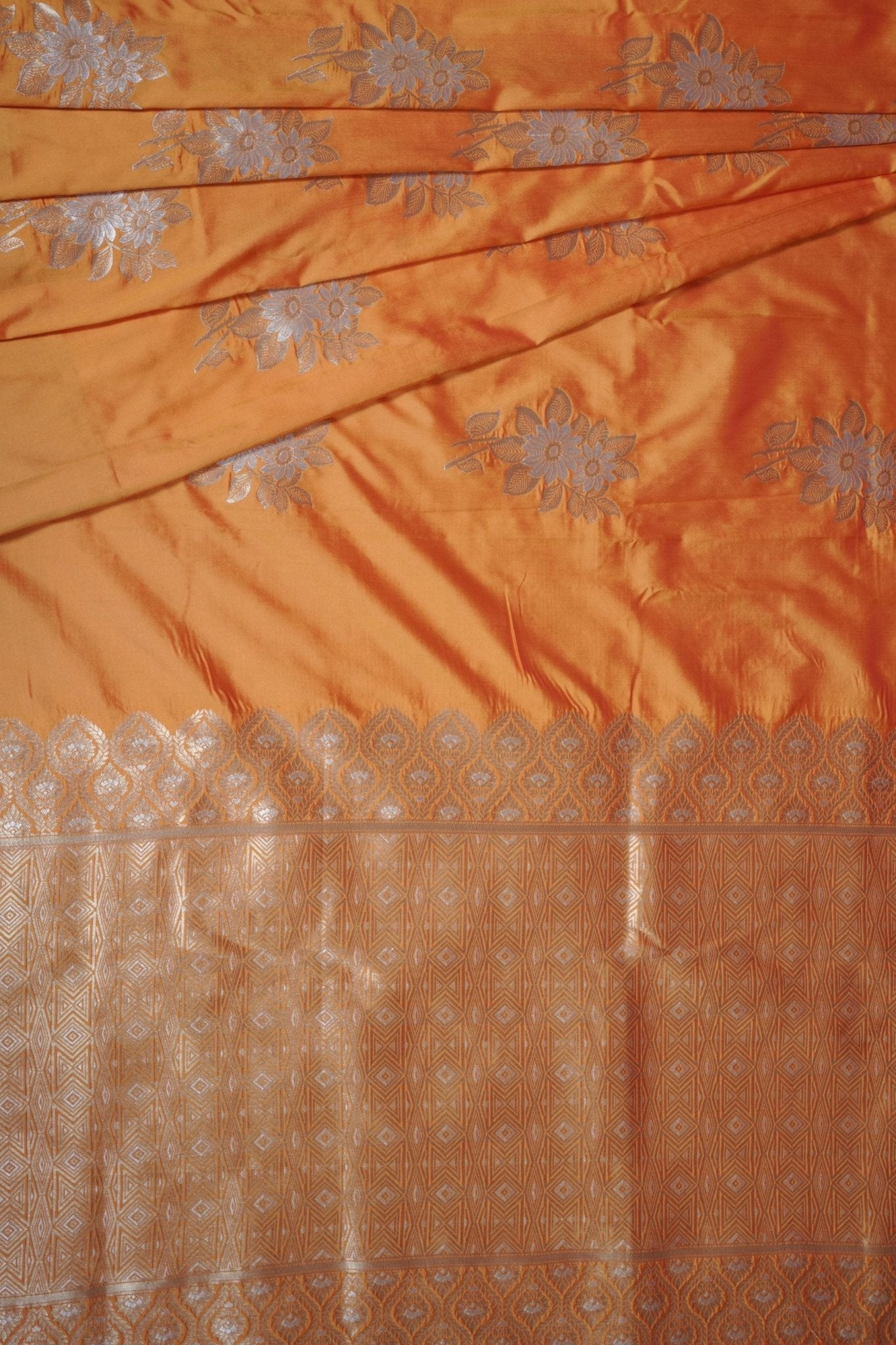 Soft Silk Sarees with Allover Antic and Silver Motifs at JCS Fashions SAREE JCS Fashions