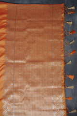 Soft Silk Sarees with Allover Antic and Silver Motifs at JCS Fashions SAREE JCS Fashions