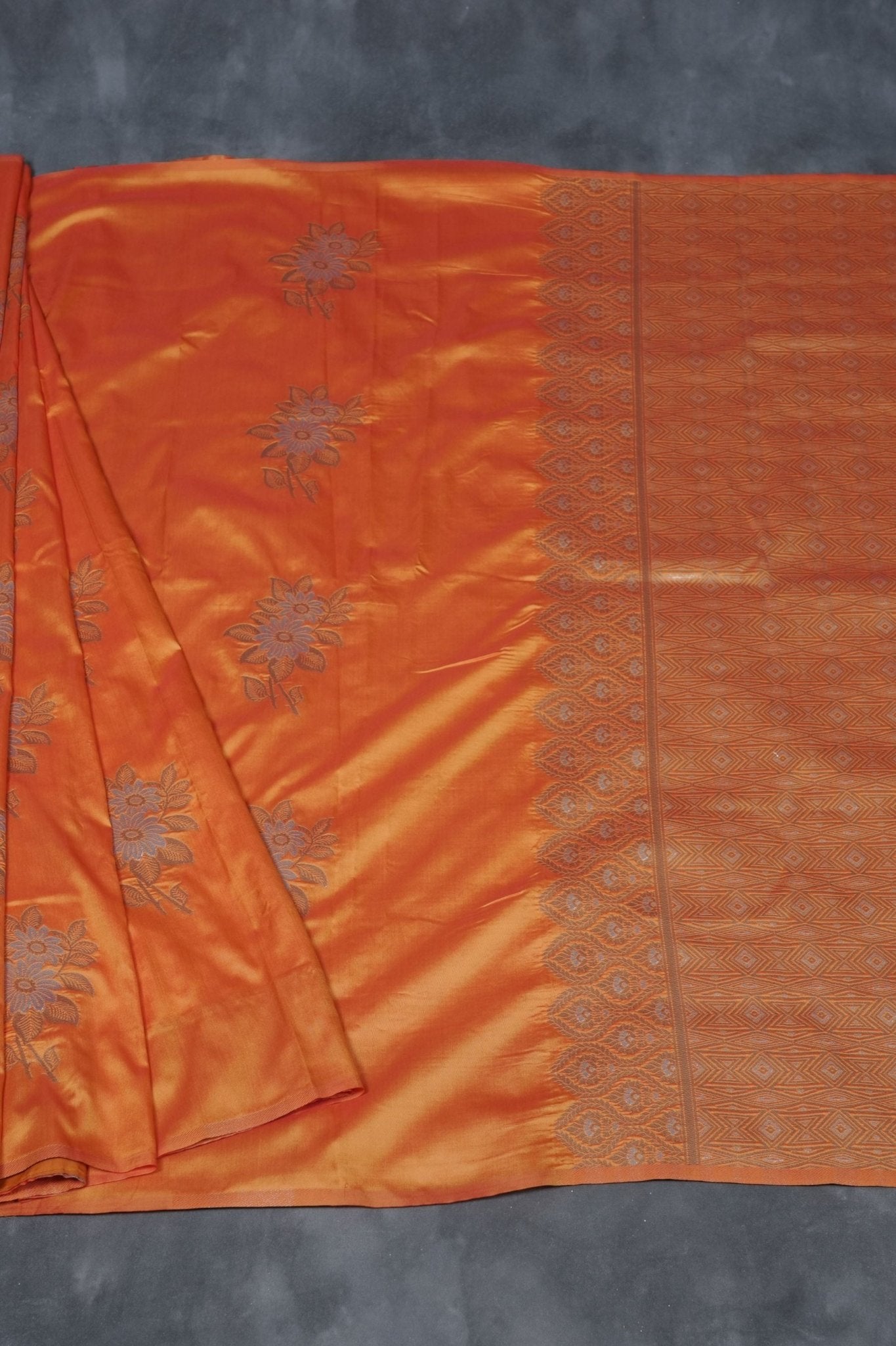 Soft Silk Sarees with Allover Antic and Silver Motifs at JCS Fashions SAREE JCS Fashions