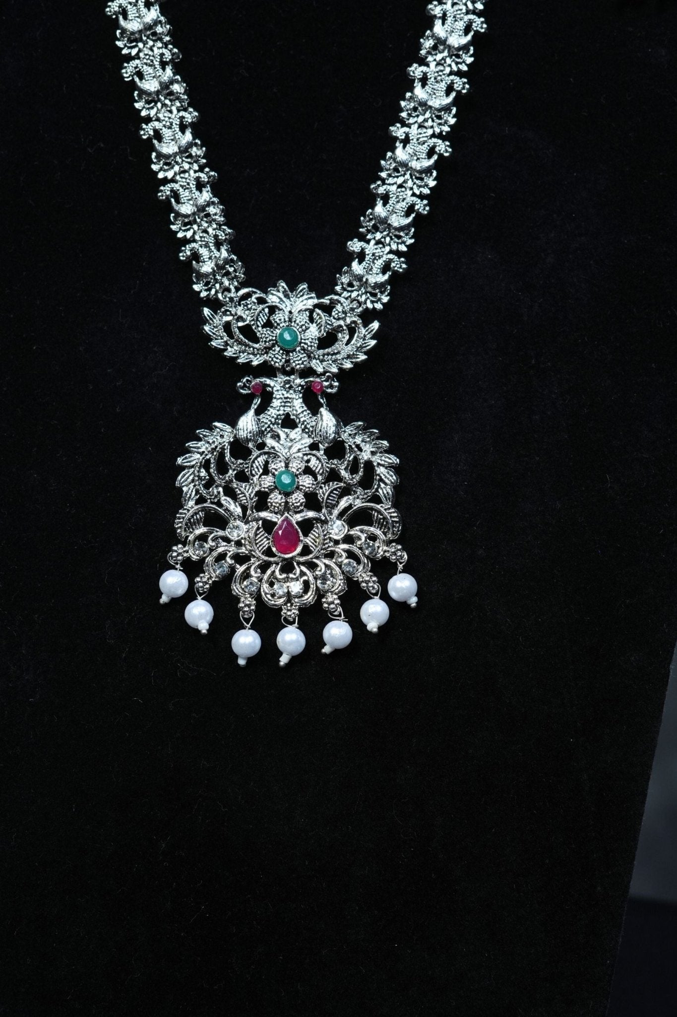 Sparkling Elegance: Silver Polish Neckset at JCS Fashions Jewelry JCS Fashions