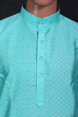 Stylish Men's Patterned Kurta & Pyjama: Regal Elegance From JCSFashions Men JCS Fashions