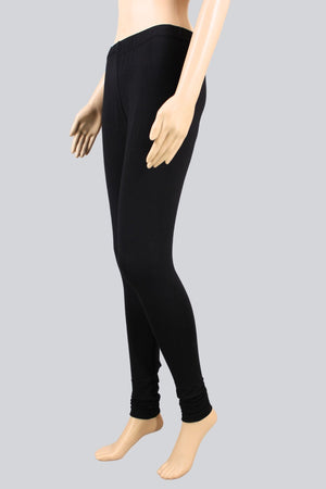 Black Supremely Soft Cotton Leggings for and Style