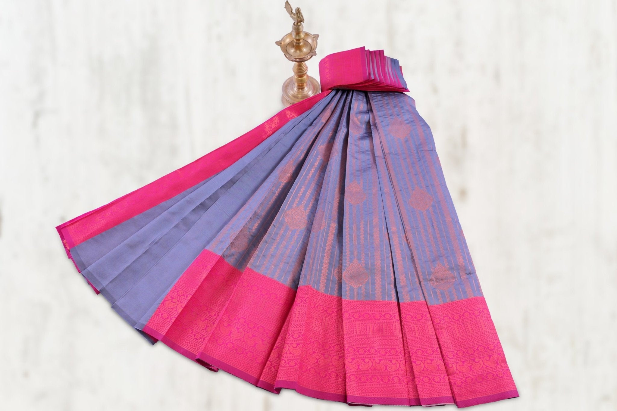 Timeless Elegance Big Border Saree with Grand Zari Work from JCSFashions Saree JCS Fashions
