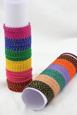 Black Multicolor Brass and Copper Bangle