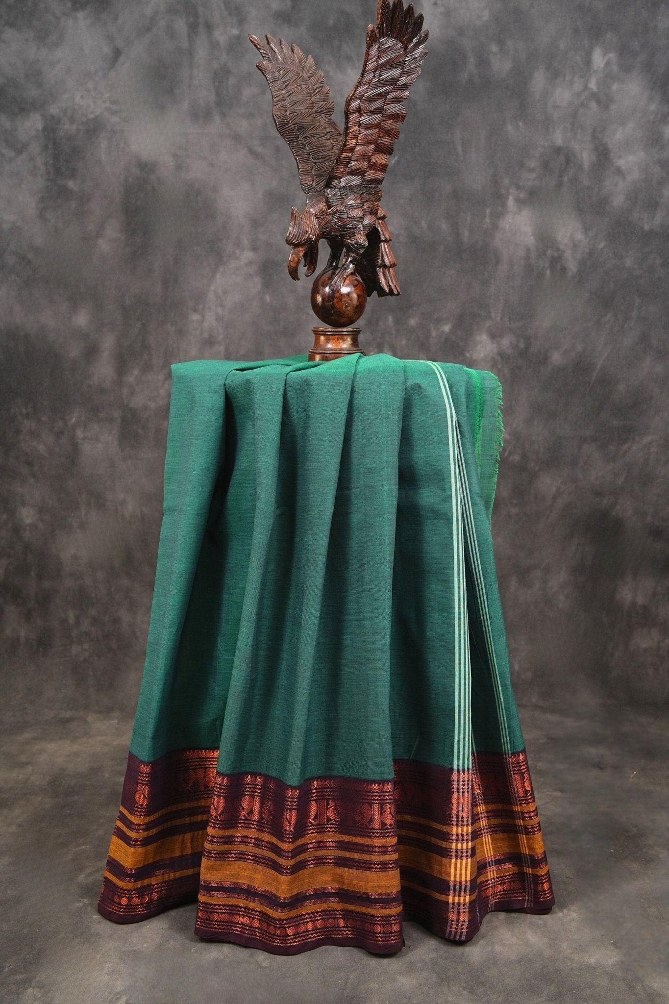 Traditional Chettinad Cotton Saree: Hand-Woven Indian Craftsmanship Saree JCS Fashions