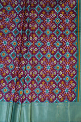 Traditional Elegance Kanchipuram Semi Silk Saree with Ikkat Design Saree JCS Fashions
