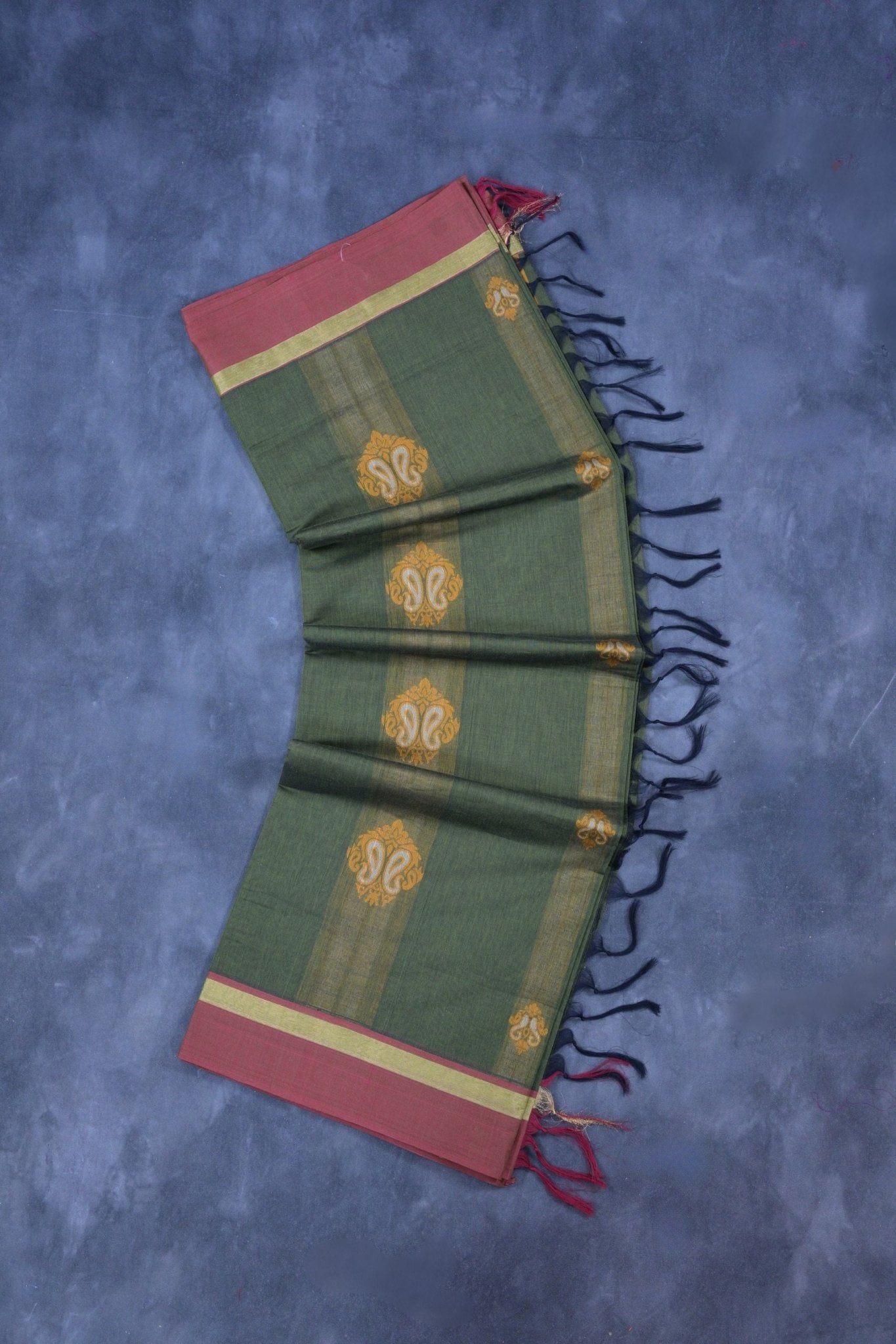 Traditional Elegance: Premium Cotton Saree with Rich Pallu Design Saree JCS Fashions Green 5.5 meters