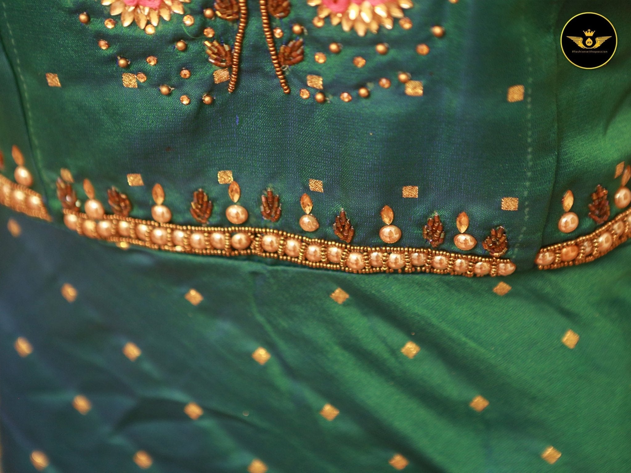 Traditional Indian Long Frock/Gown with heavy work - JCS Fashions