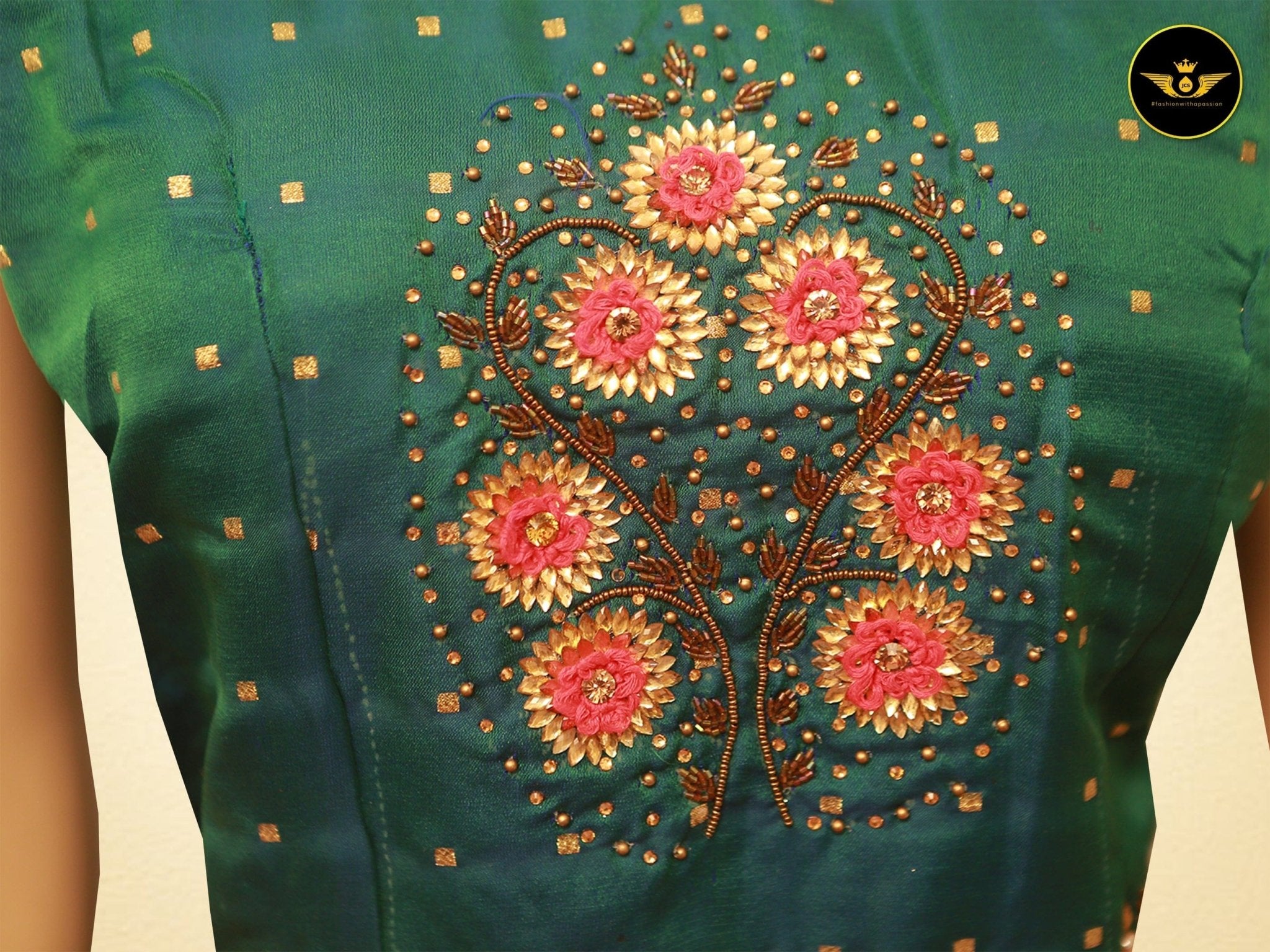 Traditional Indian Long Frock/Gown with heavy work - JCS Fashions