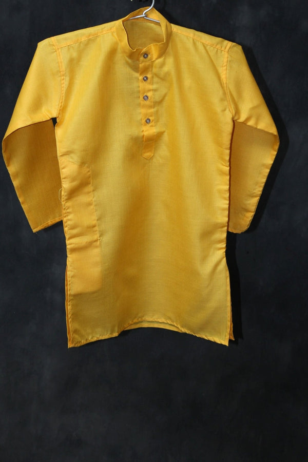 Versatile Boys' Cotton Kurta: Ethnic Chic Stylish - JCSFashions BOYS JCS Fashions Yellow 26