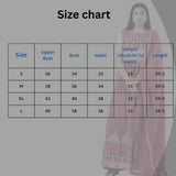 Versatile Georgette Embroidered Umbrella Cut Kurti KURTI JCS Fashions