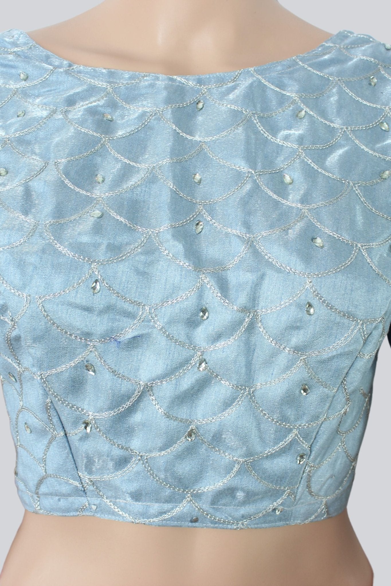 Viscose Thread Worked Kanchipuram Border Lehenga With Blouse LEHANGA JCS Fashions