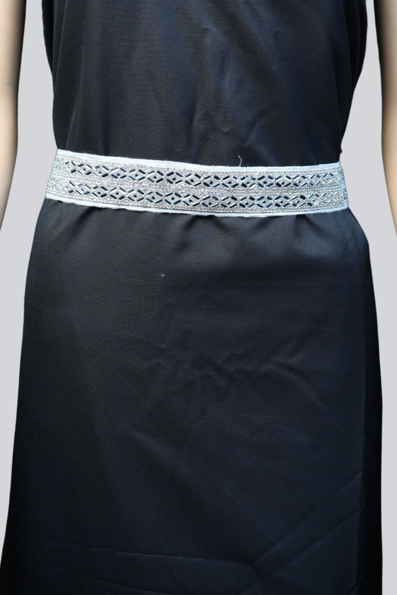 White Stone-Embellished Hip Belt - Elevate Your Style with JCSFashions JCS Fashions