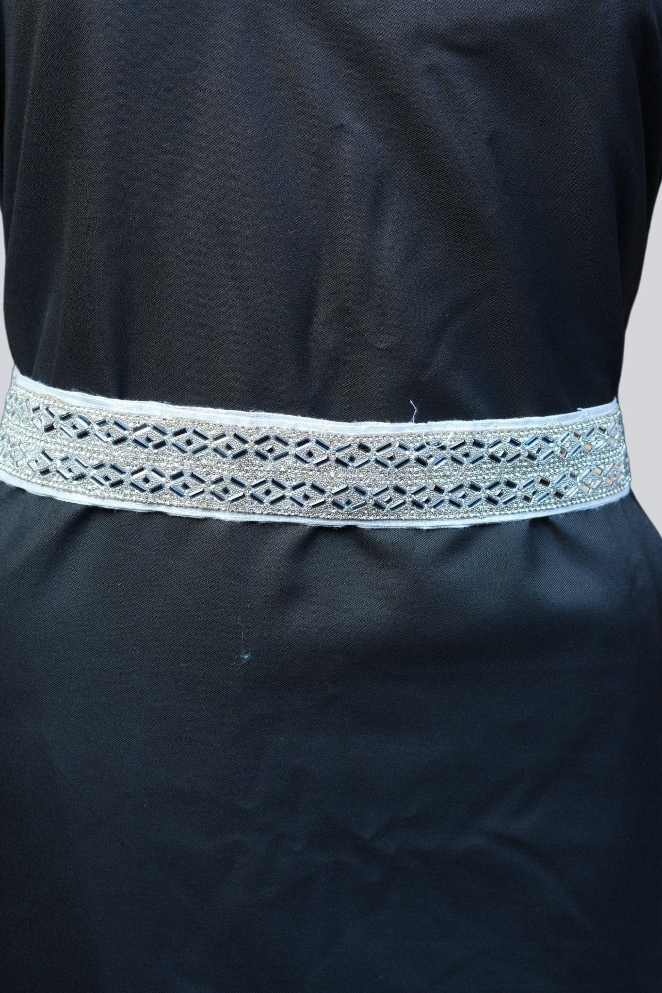 White Stone-Embellished Hip Belt - Elevate Your Style with JCSFashions JCS Fashions White 26" - 36"