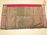 Maroon color Semi-Silk Saree With Maggam Work Blouse