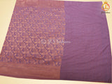 Jaal Zari Weaving Khadi Georgette Saree With Stitched Blouse