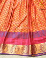 Indian Ethnic Kids Wear, Traditional Silk gown, Indian Frock, Aari/Maggam work