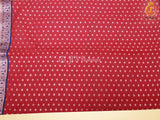 Korvai Buttas Semi-Silk Fabric Saree With Maggam Work Blouse