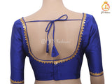 Sabyasashi Cut Ready-Made Blouse, Lehenga Blouse, Stylist Back Open Saree Blouse in Dark Colors