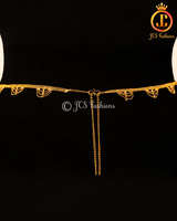 Stylish Ladies Waist Chain Gold Polished