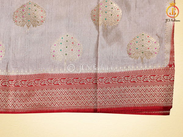 Allover Motifs Patterned Premium Benarasi Pattu Saree With Blouse