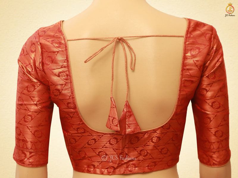 Graceful Soft Silk Cotton Saree With Brocade Blouse