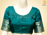 Leheriya Bathik Prints, Munga Silk Saree, Bold Colour, Fully Stitched blouse