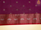 Beautiful Soft Banarasi Silk Saree With A Fully Stitched Blouse