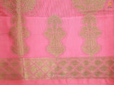 Traditional Soft Silk Cotton Saree With Brocade Blouse
