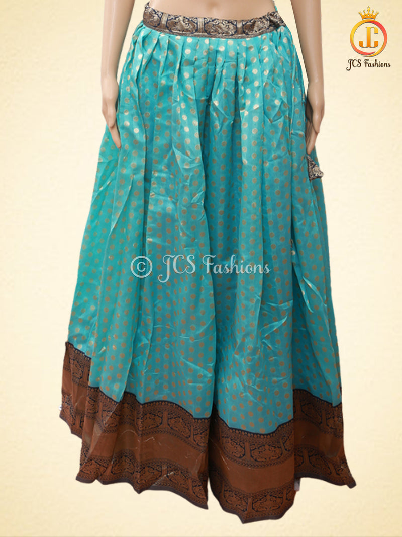 Soft Silk Thread Weaving Lehenga With Contrast Weaving Border