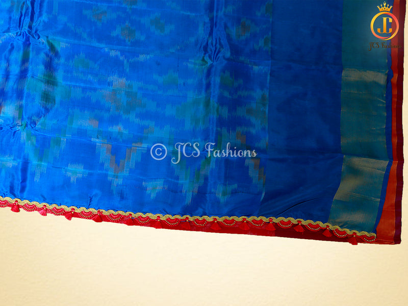 Beautiful Pochampalli Design Soft Silk Pattu Saree With Blouse
