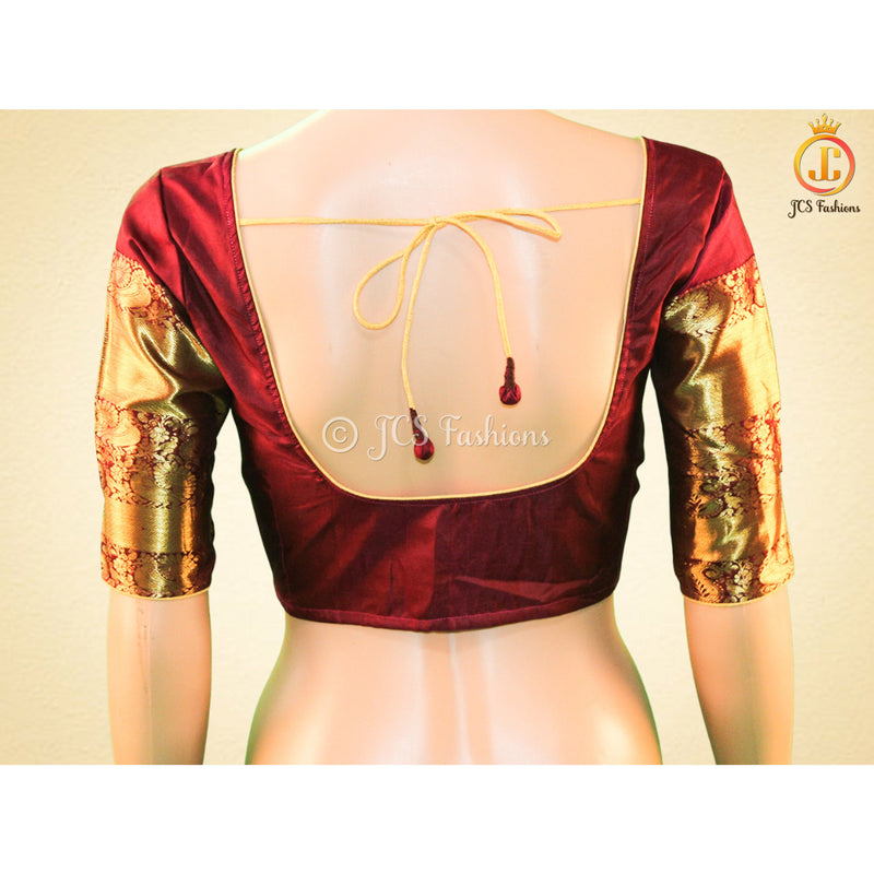 Women Pure Kanchipuram Silk Saree With Rich Pallu