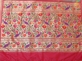 Pure Handloom Moonga Silk Gadwal Pattern Saree With Blouse
