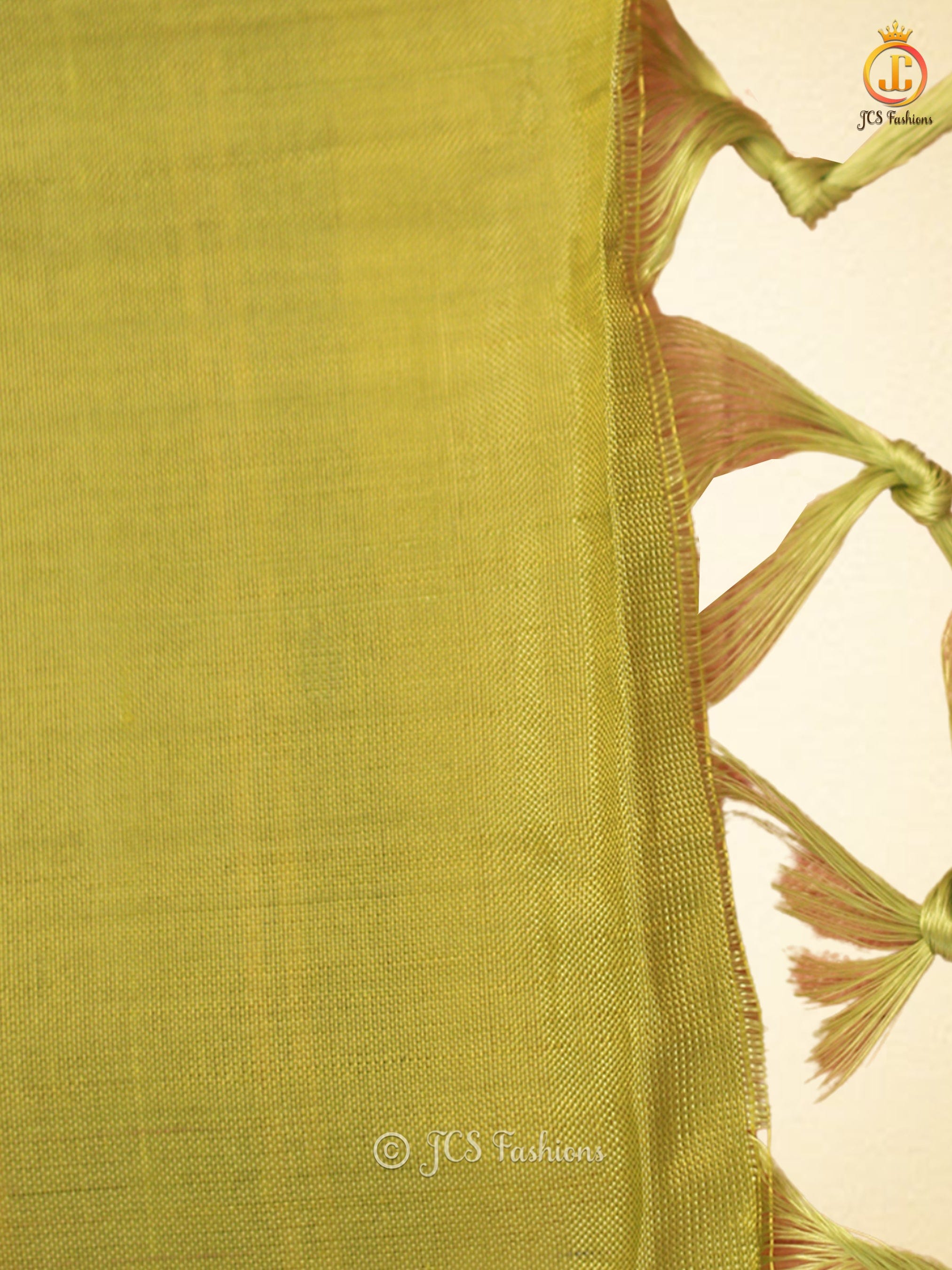 Hand Woven Elegant Traditional Design VAALAI Pattu/Banana Pith Saree SAREE JCS Fashions
