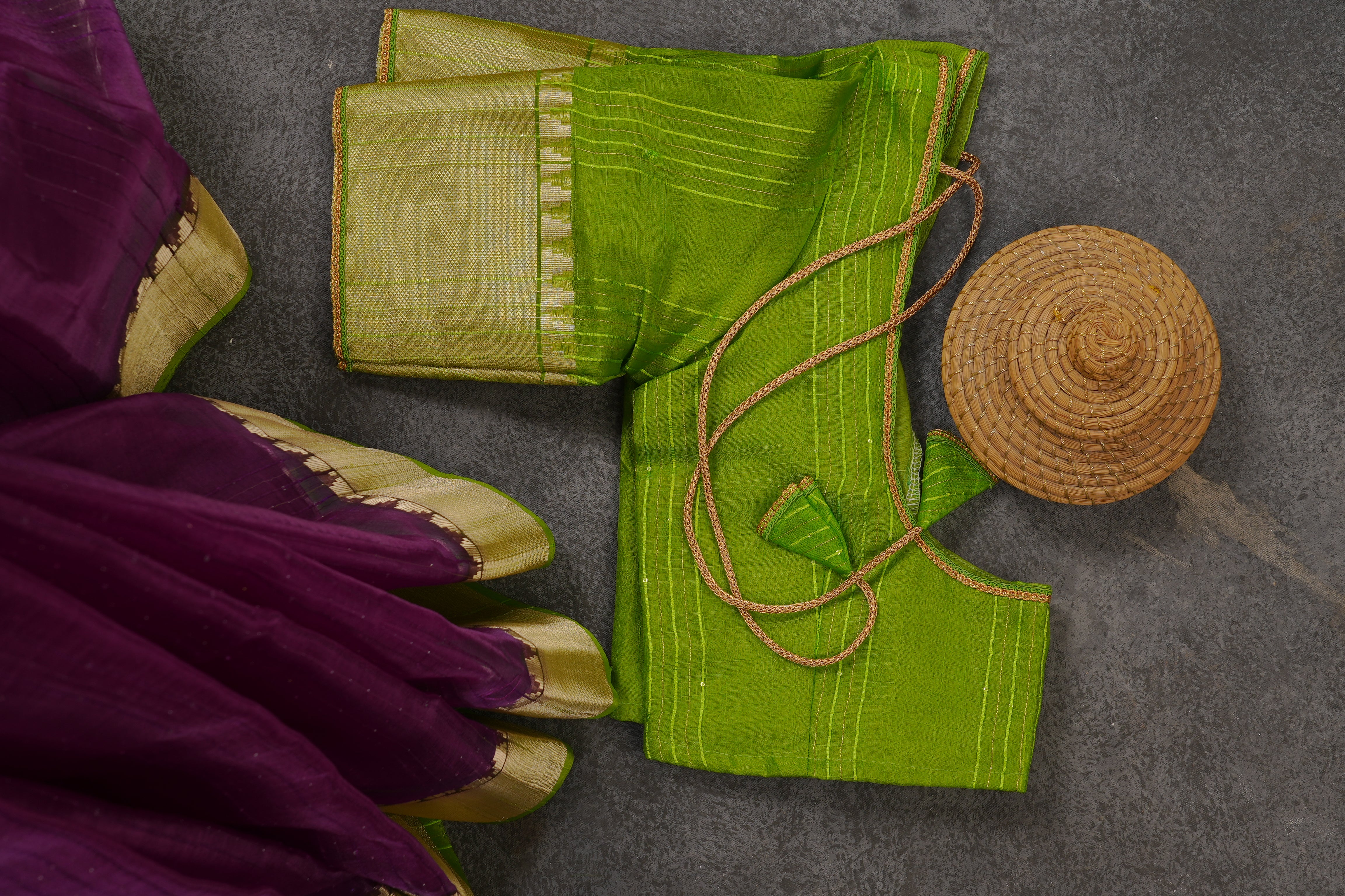 Soft And Lightweight Khadi Kora Saree With Contrast Blouse SAREE JCS Fashions