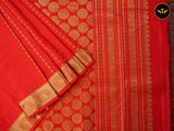 Pure Kanchipuram Saree: Gold and Copper Zari Butties and Fully Stitched Blouse