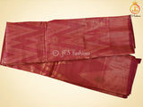 Wine Color Soft Semi-Silk Saree With A stitched Blouse