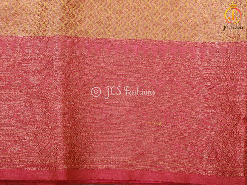 Butta Design Soft Silk Saree With stitched Matching Blouse