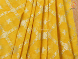 Yellow Color Soft Silk Traditional Saree With Fully stitched Blouse