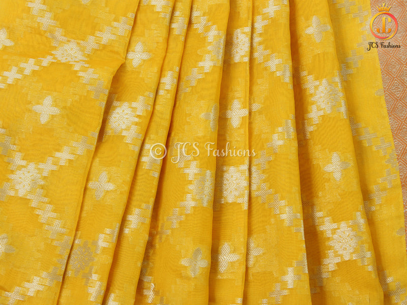 Yellow Color Soft Silk Traditional Saree With Fully stitched Blouse