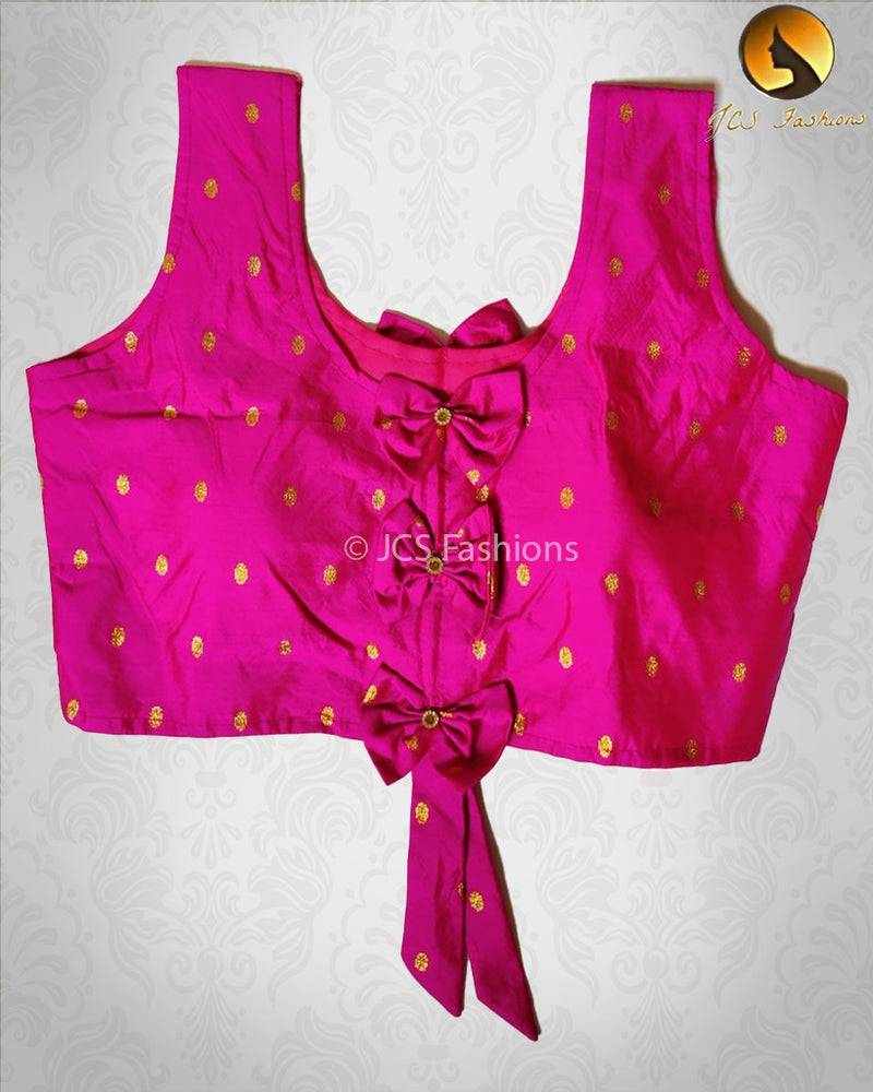 Beautiful, Fully stitched blouse with Zari Butti Work. Ready made.