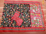 Kalamkari And Floral Design Saree With ready to wear Blouse