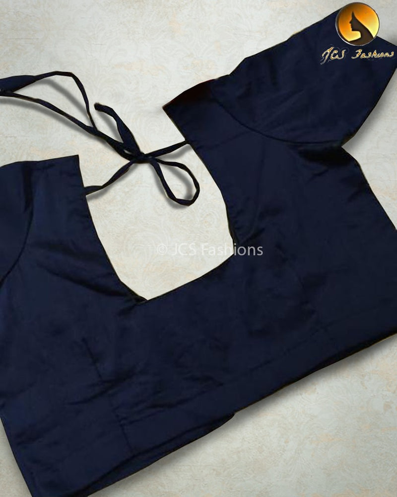 Raw Silk Blouse for Saree, Size 44, Plus Size
