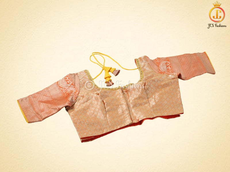 Yellow Color Soft Silk Traditional Saree With Fully stitched Blouse