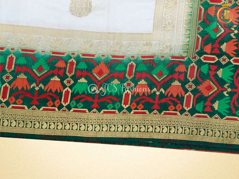 Banarasi Katan Full Weaved Saree With Fully stitched Blouse