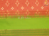 Fine Satin Material Saree With Pitchwai And Kalamkari Design